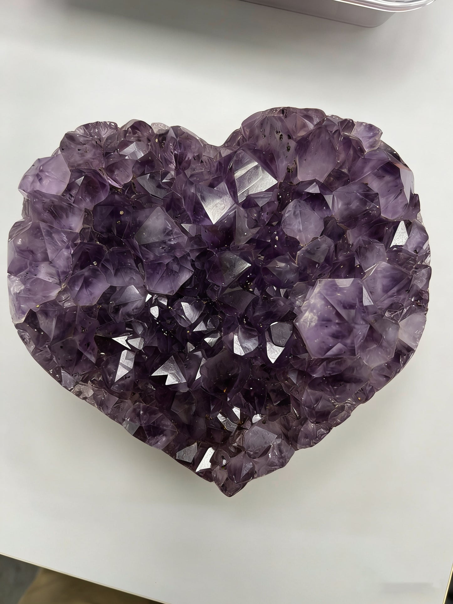 Natural Heart Amethyst Crystal