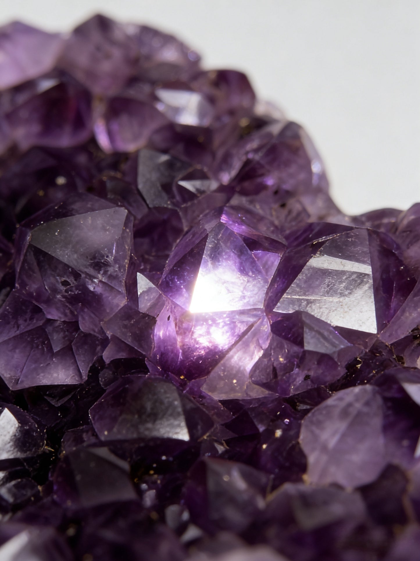 Natural Heart Amethyst Crystal