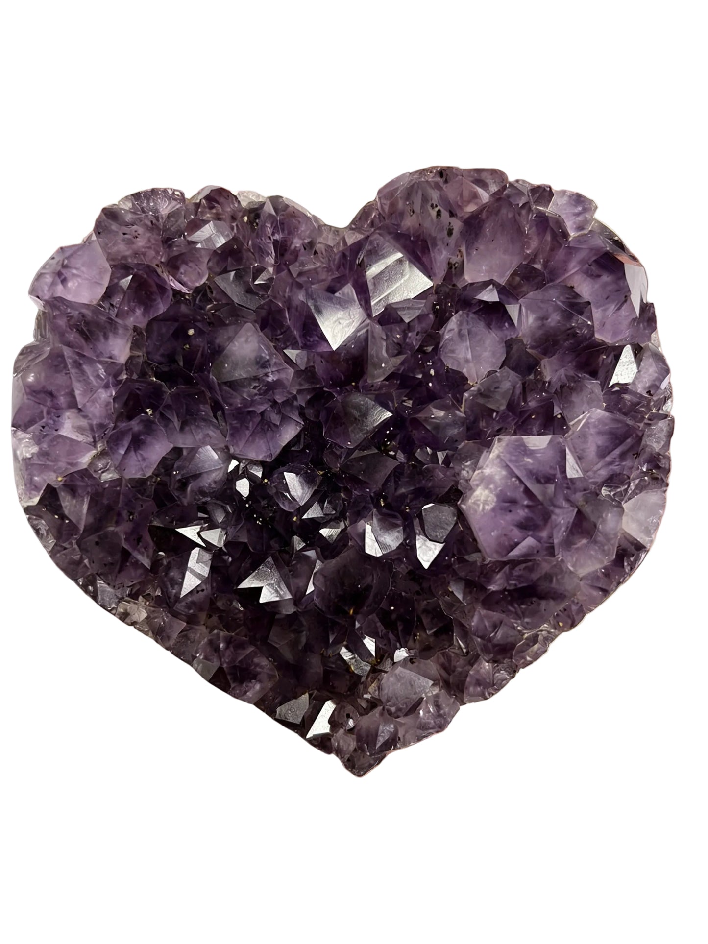 Natural Heart Amethyst Crystal