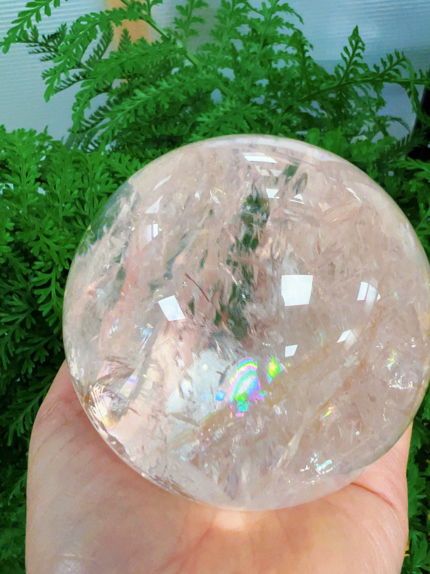 Himalayan Pink Azeztulite Quartz Sphere