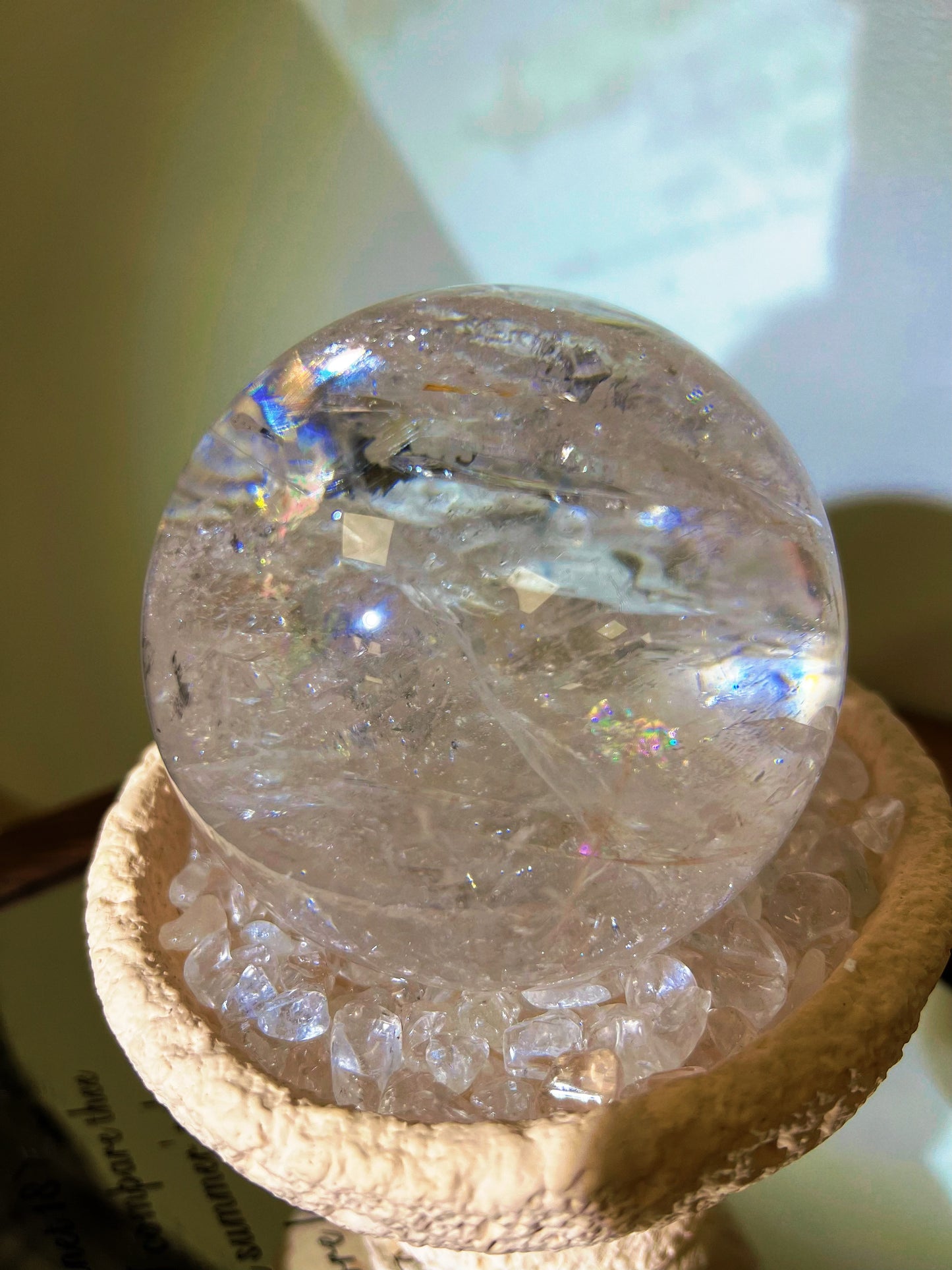 Himalayan Pink Azeztulite Quartz Sphere