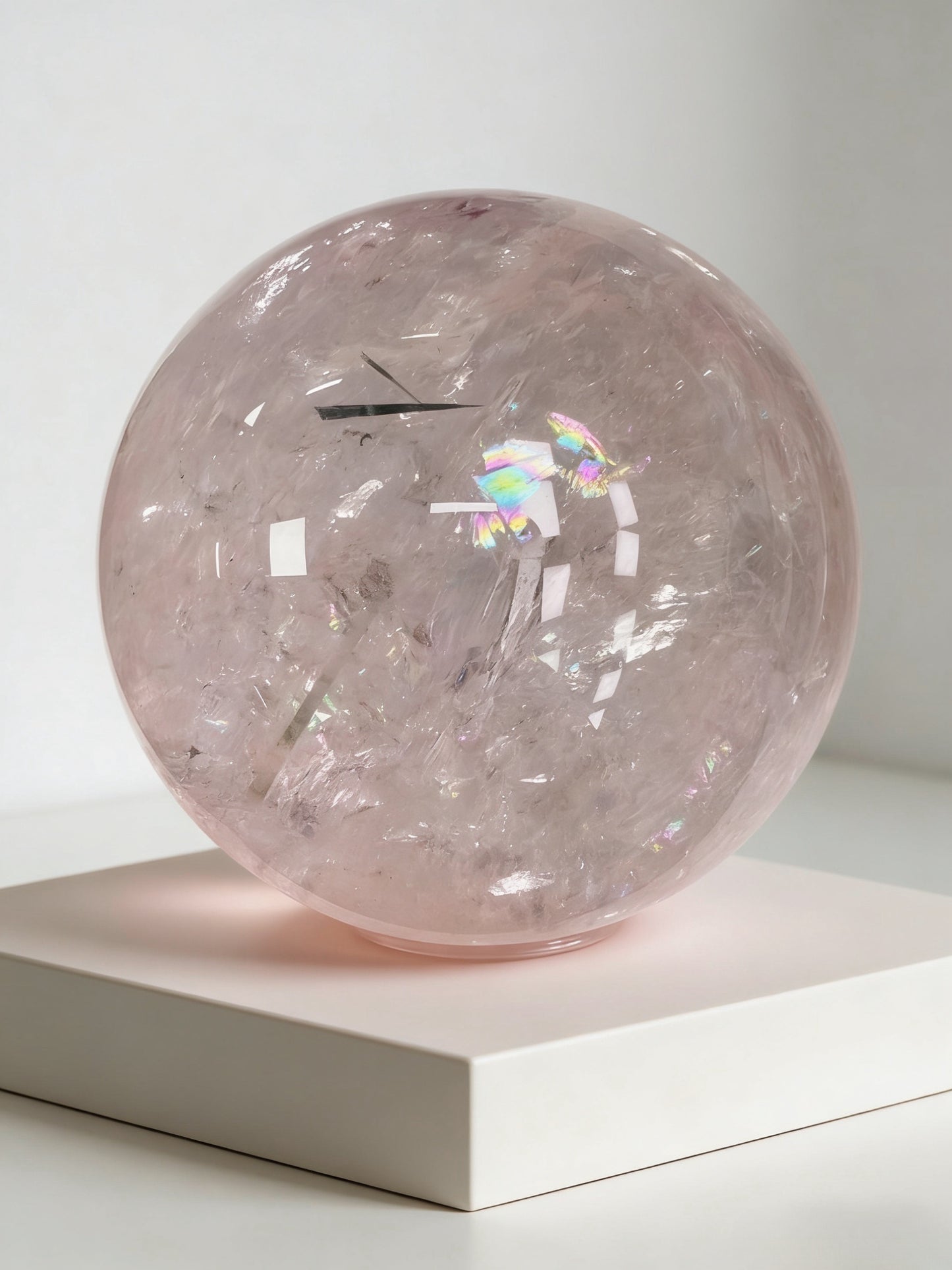 Himalayan Pink Azeztulite Quartz Sphere
