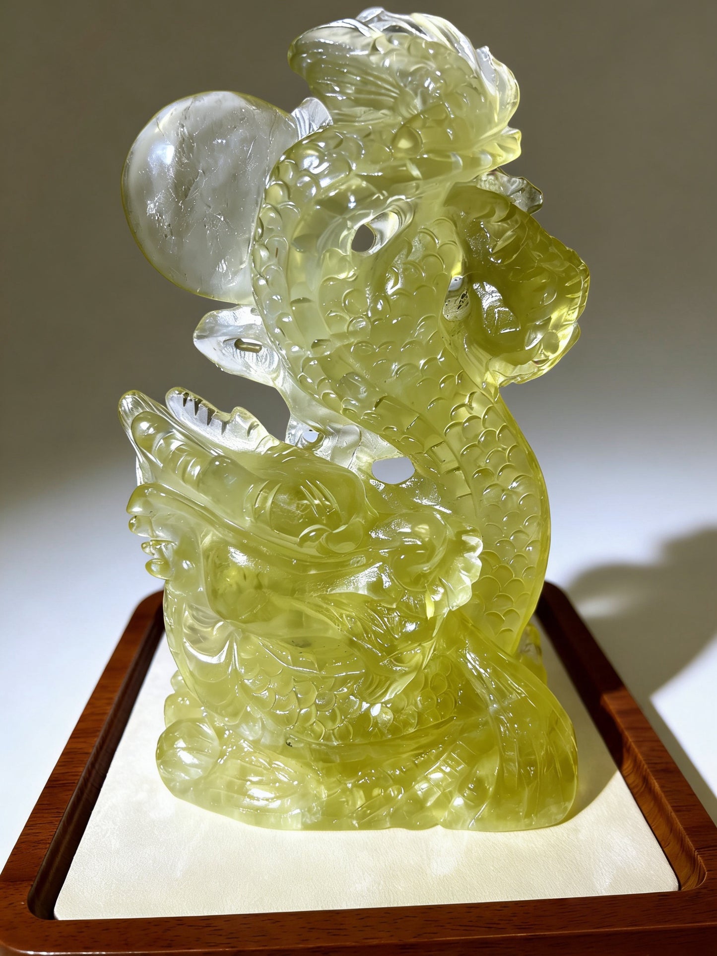 Natural Citrine Heart with Calcite – Premium Crystal Cluster Sculpture