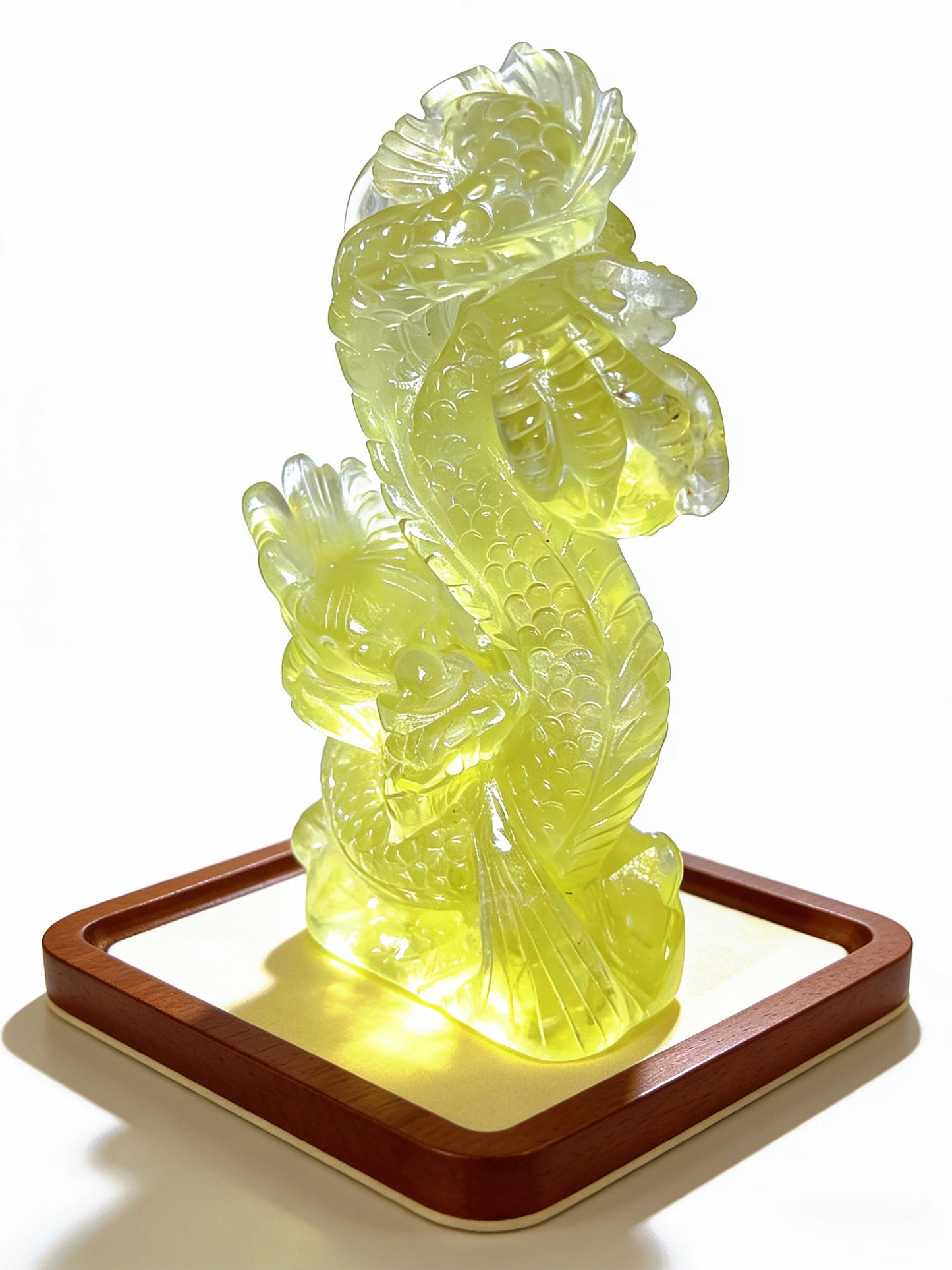 Natural Citrine Heart with Calcite – Premium Crystal Cluster Sculpture