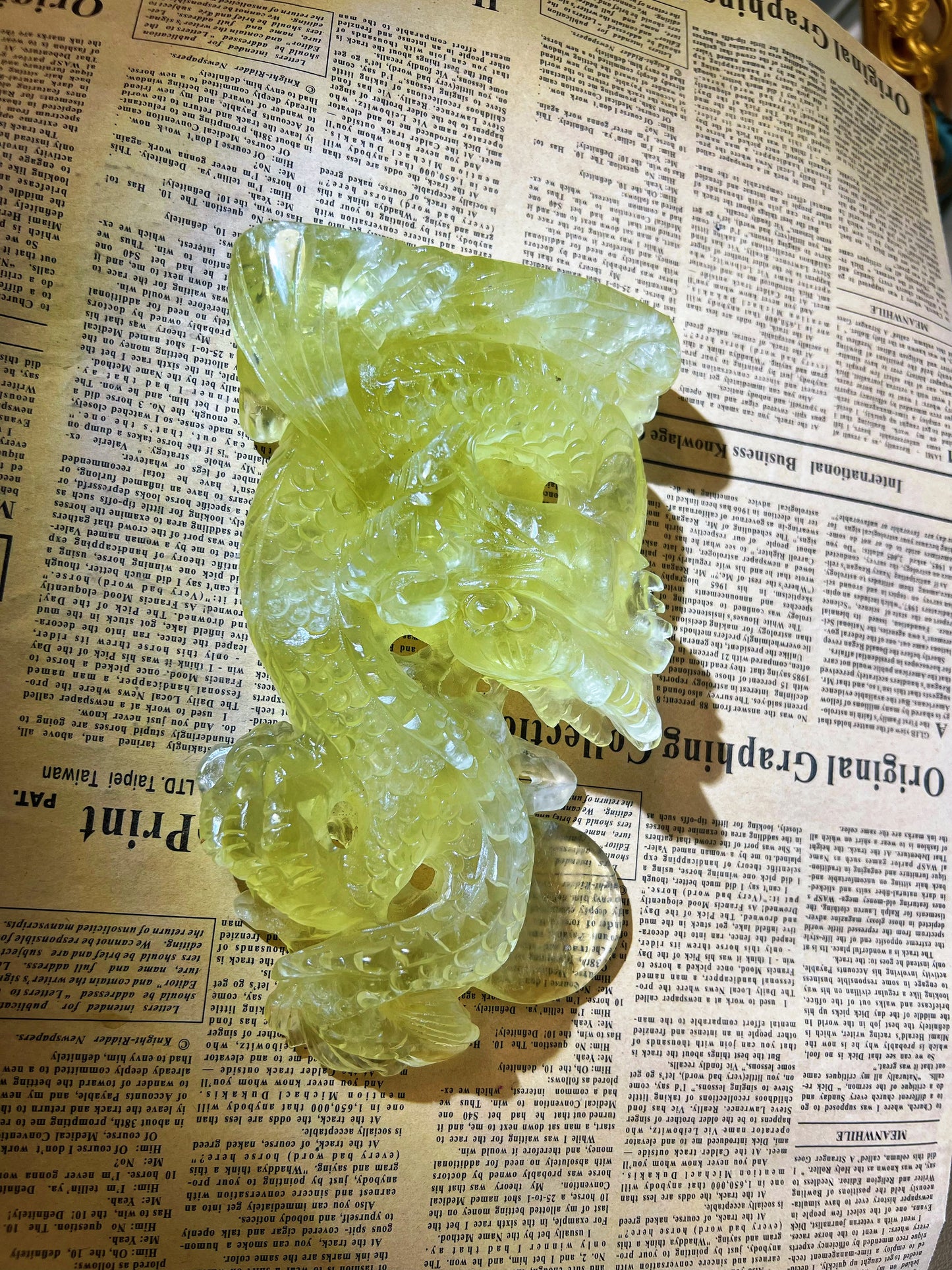 Natural Citrine Heart with Calcite – Premium Crystal Cluster Sculpture